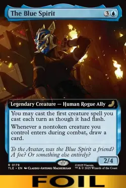 1x - The Blue Spirit - FOIL EXTENDED ART #178 - Avatar: Eternal - NM MTG - Image 1