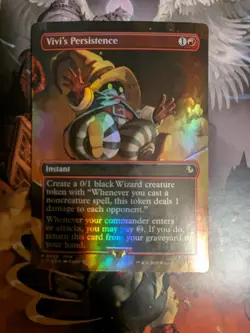 Vivi's Persistence (Borderless) Commander Final Fantasy Foil Magic The Gathering - Image 1