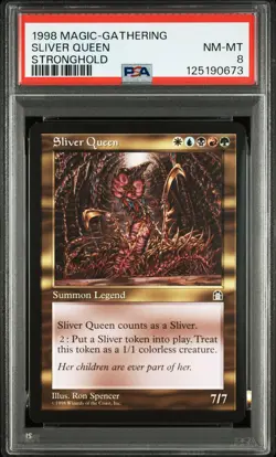 1998 MTG STRONGHOLD SLIVER QUEEN PSA 8 - Image 1