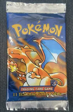 1999 Pokemon Charizard Base Set Shadowless Sealed Booster Pack WOTC - Image 1