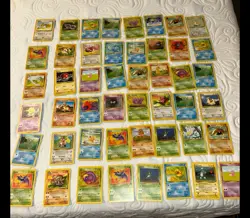 Vintage Pokemon Cards - Lot Of 48 Cards! WOTC LP/MP Base Set Fossil Jungle Etc - Image 1