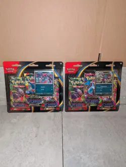 Pokemon TCG - Phantasmal Flames - Triple Blisters Sneasel & Weavile (x2) - New! - Image 1