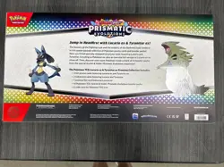 Pokemon Prismatic Evolutions Lucario Ex + Tyranitar Ex Sam’s Collection- Sealed - Image 2