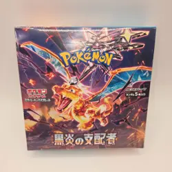 Sealed Pokemon TCG Ruler of the Black Flame Japanese Booster Box SV3 MB0006 - Image 1