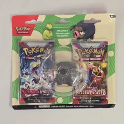 Pokemon TCG Eraser Blister Lechonk Scarlet and Violet + 2 Boosters - Image 1