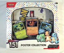 Pokemon TCG Scarlet & Violet - 151 Poster Collection Box - 3 Packs - New - Image 1