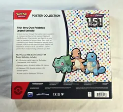 Pokemon TCG Scarlet & Violet - 151 Poster Collection Box - 3 Packs - New - Image 2