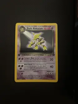 Pokemon Dark Alakazam Holo 1st Edition Team Rocket 1/82 - Image 1