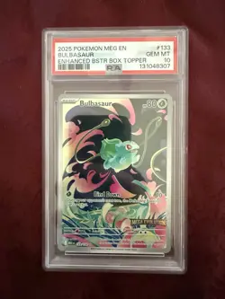 2025 Pokemon Bulbasaur Enhanced Topper PSA 10 Gem - Image 1
