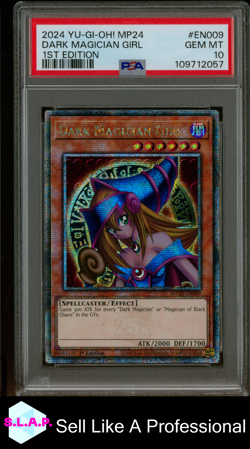 DARK MAGICIAN GIRL 1ST ED YUGIOH MP24-25TH ANN DUELING MIRRORS 2024 EN009 PSA 10 - Image 1