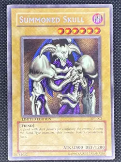2002 Yu-Gi-Oh! Summoned Skull BPT-002 Collectors Tin Promo Ultra Rare Holo LP - Image 1