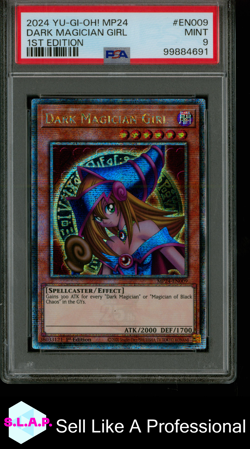 DARK MAGICIAN GIRL 1ST ED.YUGIOH MP24-25TH ANN. DUELING MIRRORS 2024 EN009 PSA 9 - Image 1