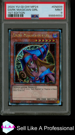 DARK MAGICIAN GIRL 1ST ED. YUGIOH MP24-25TH ANN DUELING MIRRORS 2024 EN009 PSA 9 - Image 1