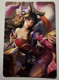 SEXY HEROINE WAIFU Kitsune Fox Spirit ACG PREMIUM HOLOFOIL CARD NM - Image 2