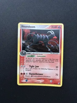 Pokemon Card Houndoom 7/115 Holo EX Unseen Forces - Image 1