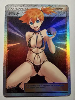 SEXY HEROINE WAIFU Misty POKEMON ACG PREMIUM HOLOFOIL CARD NM - Image 1
