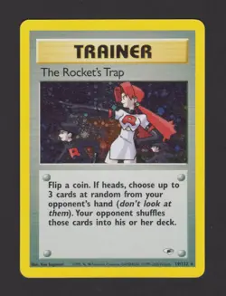 The Rocket's Trap Holo Gym Heroes 19/132 ENG - Pokemon Card Rare - Image 1