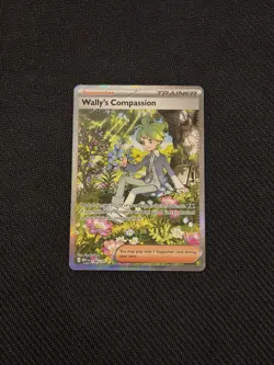 Pokemon TCG Mega Evolution Base Set: Wally’s Compassion 186/132 SIR Card - NM - Image 1