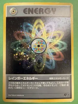 Rainbow Energy Team Rockets Pokemon Card Rare Vintage Japanese NINTENDO - Image 1
