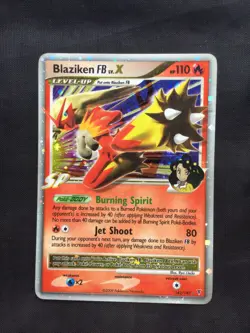 Pokemon Cards: Supreme Victors Rare Holo: Blaziken Lv. X 142/147 - Image 1