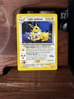 Pokemon TCG Light Jolteon Neo Destiny Card 48/105 Unlimited Uncommon MP - Image 2