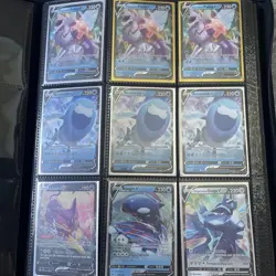 Qty 211 Pokemon Rare Full Art V Card Lot - Image 1