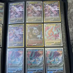Qty 211 Pokemon Rare Full Art V Card Lot - Image 3