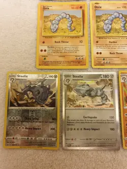 ONIX & STEELIX POKEMON CARDS BUNDLE - Image 4