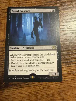 MTG Magic The Gathering Dread Presence Awesome Rare Card! - Image 1