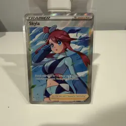 Pokemon TCG Skyla Trainer Full Art Ultra Rare Card #072/072 Shining Fates - Image 1
