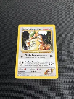 Pokemon Card Gym Heroes Blaine's Kangaskhan 36/132 WOTC - Image 2