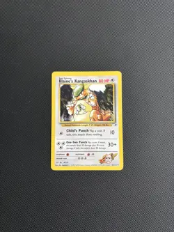 Pokemon Card Gym Heroes Blaine's Kangaskhan 36/132 WOTC - Image 3