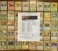 Pokemon Jungle Lot 146 Cards 40/64 Set 16 1st Editions WOTC NM/LP - Image 1