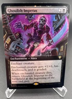 Ghoulish Impetus (Extended Art, Foil, #763, NM) Commander Masters (CMM), MTG - Image 3