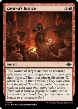 4 x Zoyowa's Justice - Foil - The Lost Caverns of Ixalan - NM-Mint - MTG - Image 1