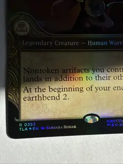 Toph the First Metalbender Extended Art Foil Magic the Gathering Avatar - Image 5