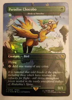 Paradise Chocobo - Birds of Paradise (Borderless) Commander: Final Fantasy Foil - Image 1