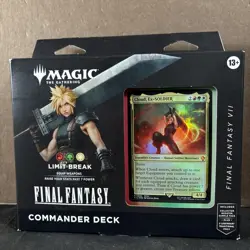 LIMIT BREAK COMMANDER DECK MTG MAGIC GATHERING FINAL FANTASY VII NEW SEALED - Image 1
