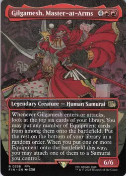 MTG Gilgamesh, Master-at-Arms (Borderless) (338) | NM | Final Fantasy {FIN} - Image 1