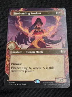 MTG Magic The Gathering -Firebending Student -R0342 -NM -Showcase! 👀 - Image 1