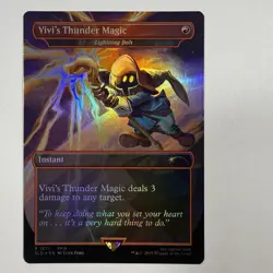 Magic The Gathering Mtg Foil Vivi’s Thunder Magic Final Fantasy Secret Lair - Image 1