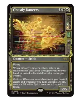4x Ghostly Dancers- Showcase - Duskmourn - MtG - NM - Image 1