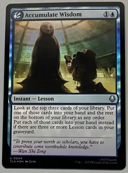 MTG Avatar: TLA Accumulate Wisdom Instant - Lesson UNCOMMON FOIL #0044 - Image 1