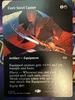 Cori-Steel Cutter (Borderless) R Tarkir: Dragonstorm 343 NM - Image 1