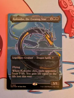 Kokusho, the Evening Star Rainbow Foil Extended Secret Lair Magic: The Gathering - Image 1