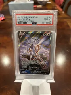 Pokemon Arceus V Brilliant Stars Full Alt Art #166 PSA 10 Gem Mint - Image 1