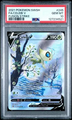 PSA GEM MT 10 - Fa/Celebi V Fusion Strike Pokemon Sword & Shield Fusion Strike 2 - Image 1