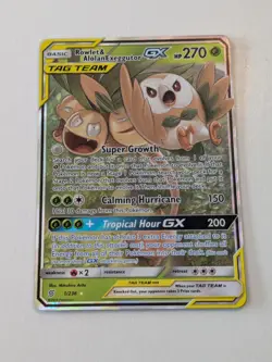 Rowlet & Alolan Exeggutor GX - 1/236 - Unified Minds - NM - Pokemon - Image 1