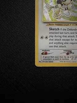 Carta Pokemon Smeargle Holo 11/75 Neo Discovery Eng - Vintage - PL - Image 5