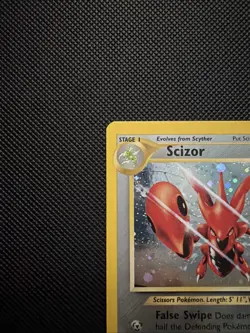 Carta Pokemon Scizor holo 10/75 Neo Discovery Eng - Vintage - GD/Exc - Image 4